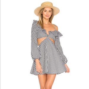 X REVOLVE LOVE BLISS MINI IN GINGHAM